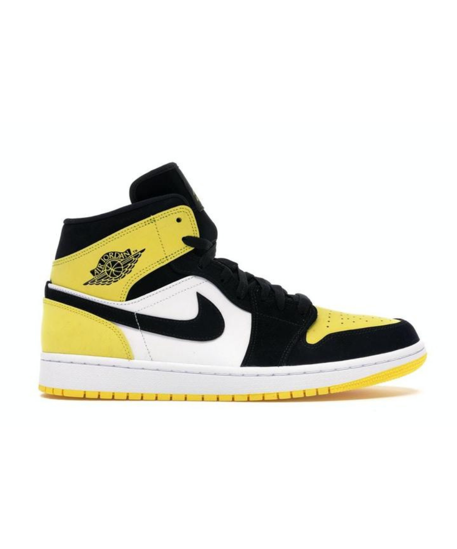 Air Jordan 1 Mid Yellow Toe Black