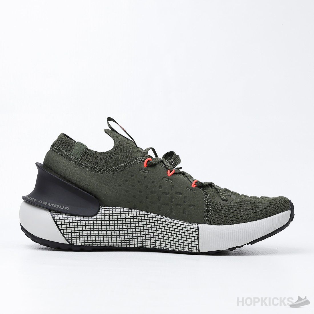 Under Armour HOVR Phantom 3 Green Army Sepatu