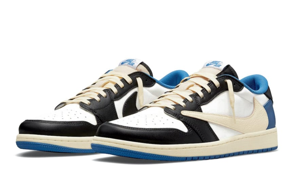 JORDAN 1 RETRO LOW X FRAGMENT DESIGN X TRAVIS SCOTT ( Defect)