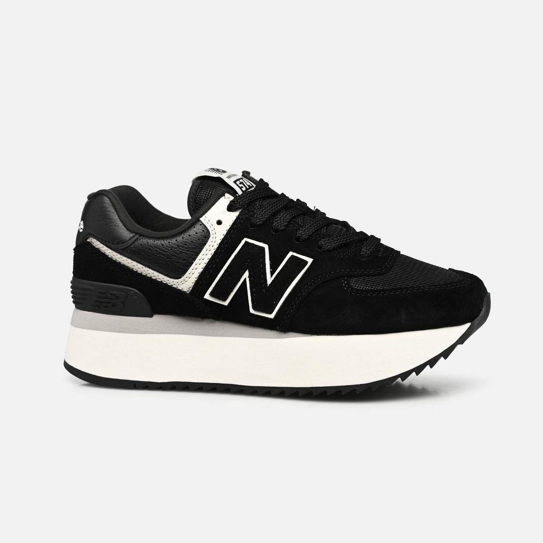 New Balance 574 Stacked Black