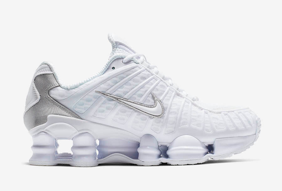 Nike Shox TL 1308 White Metallic Silver