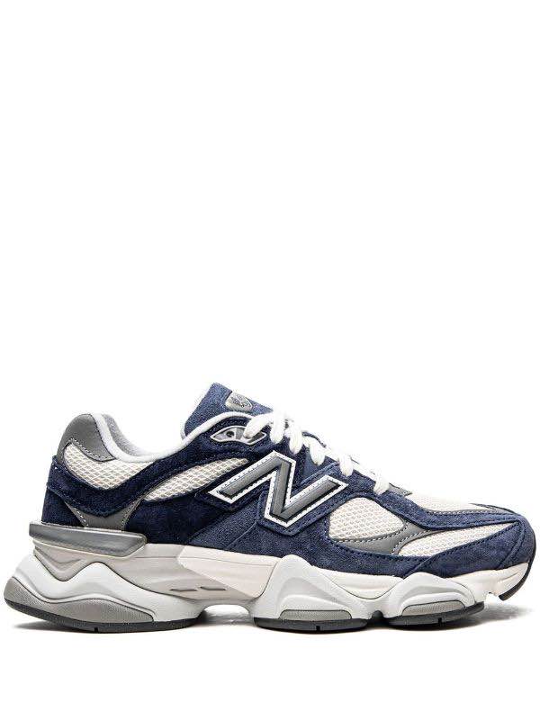 New Balance 9060 blue, grey and white.