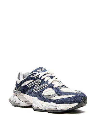 New Balance 9060 blue, grey and white.