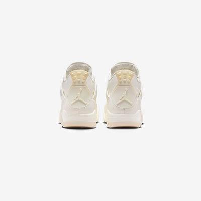 Air Jordan 4 Retro White and Gold Metalic