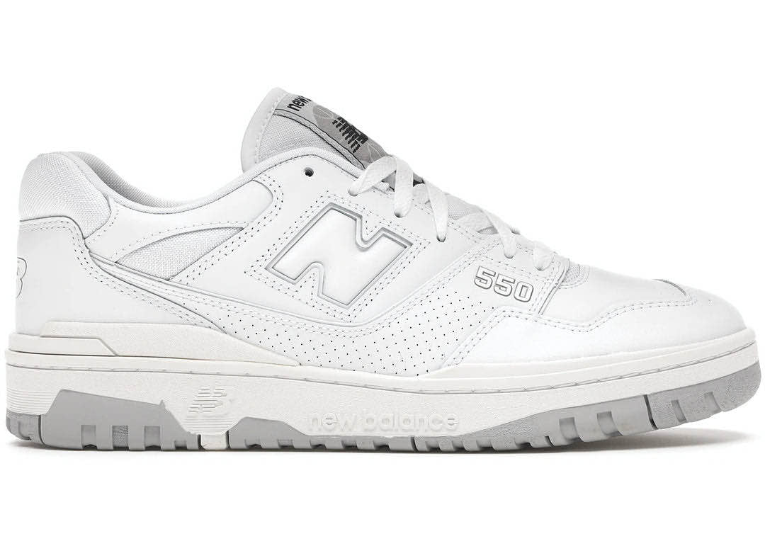 The New Balance 550 White Grey