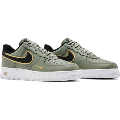 Nike Air Force 1 Low 07 LV8 Double Swoosh Olive Gold Black