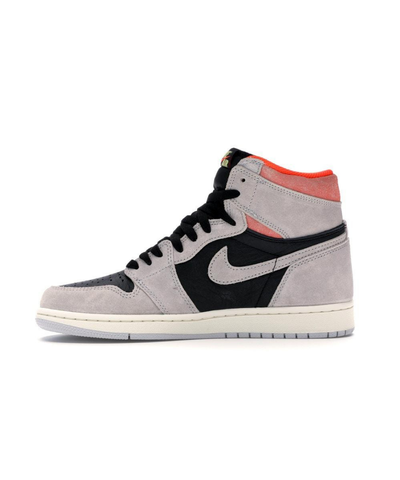 Jordan 1 Retro High Neutral Grey Hyper Crimson