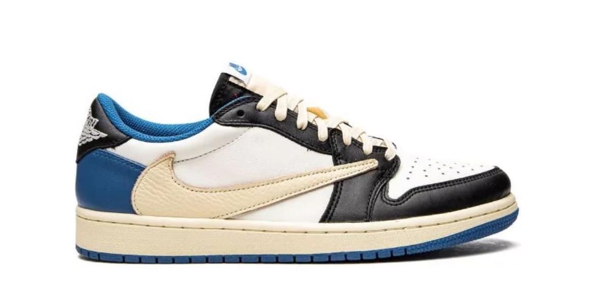 JORDAN 1 RETRO LOW X FRAGMENT DESIGN X TRAVIS SCOTT ( Defect)