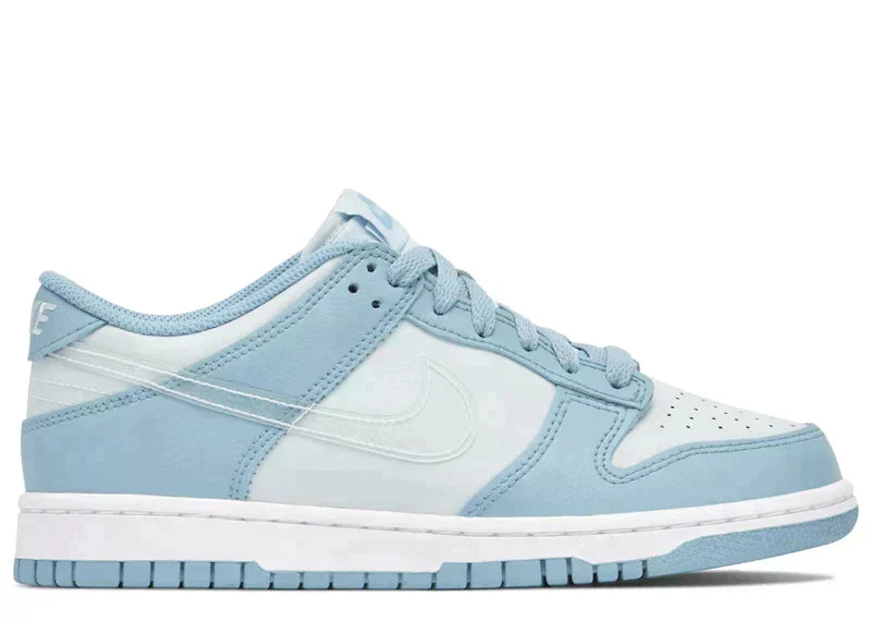 DUNK LOW CLEAR BLUE SWOOSH