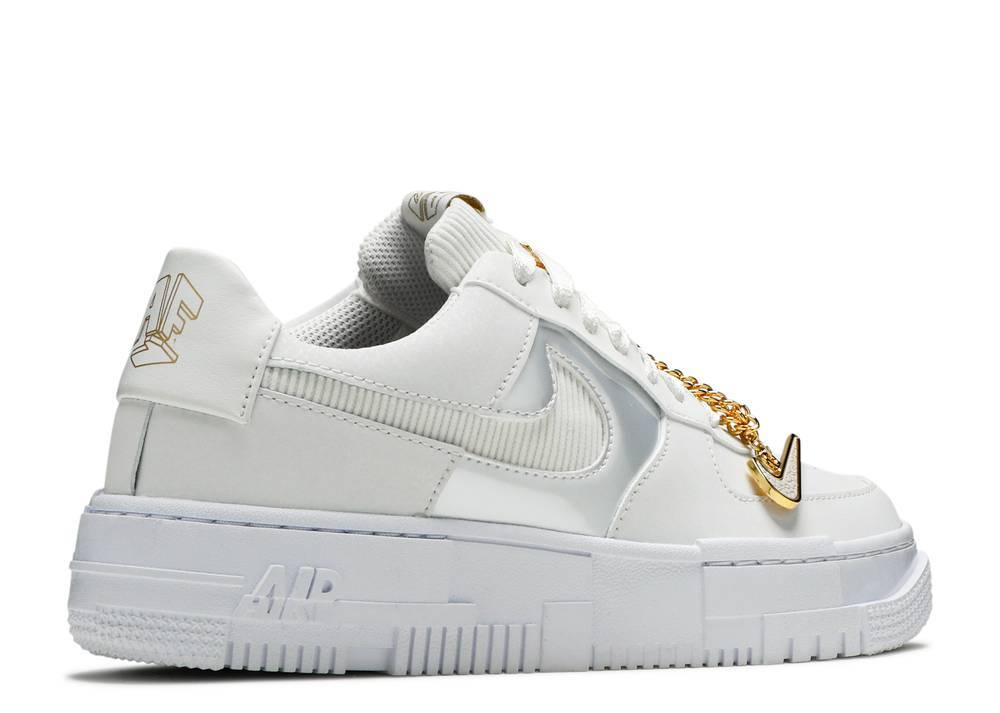 Nike AIR FORCE 1 PIXEL 'GREY GOLD CHAIN' Sneaker